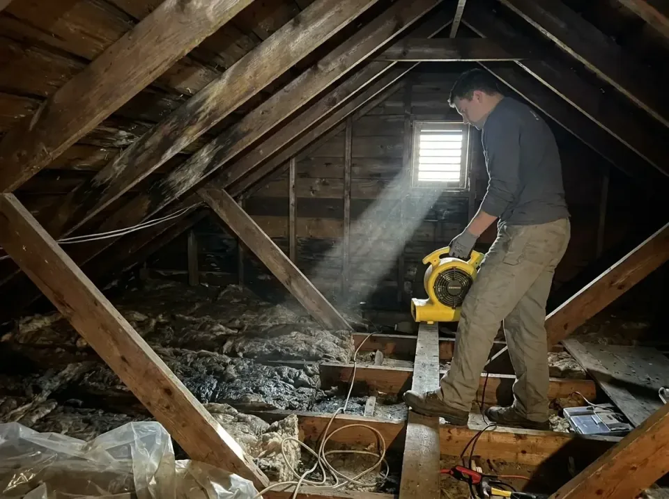 attic-water-damage-drying-proc-007 — frequently asked questions, Emergency Water Extraction & 24/7 Flood Response in Salmon…